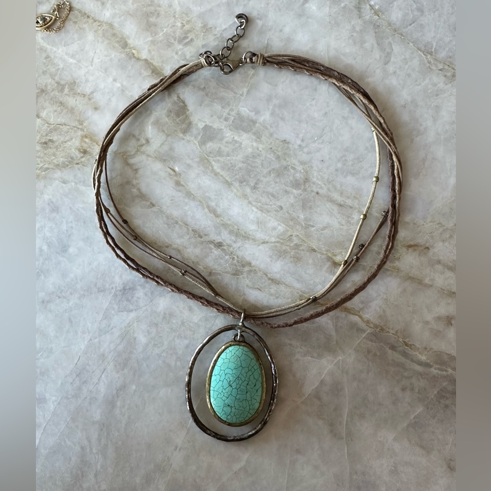 Silpada Retired Howlite Multi Strand Necklace
